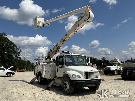 (Shrewsbury, MA) Altec AN55E-OC, Material Handling Bucket Truck rear mounted on 2017 Freightliner M2