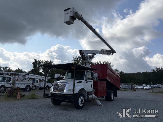 (Smock, PA) Altec LR760-E70, Over-Center Elevator Bucket Truck mounted behind cab on 2017 Internatio