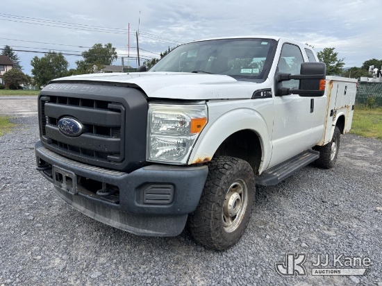 (Plains, PA) 2016 Ford F-250 SD Extended-Cab Enclosed Service Truck Runs & Moves) (Engine Won't Stay