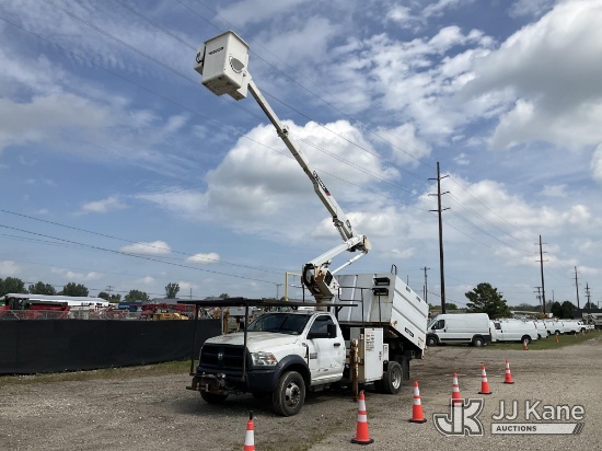 (Charlotte, MI) Terex LT40, Articulating & Telescopic Bucket Truck mounted behind cab on 2018 RAM 55