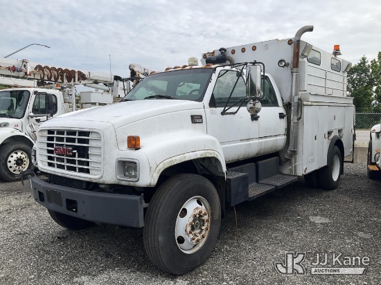 (Plymouth Meeting, PA) 2001 GMC C7500 Crew-Cab Enclosed Utility Truck Not Running, Condition Unknown