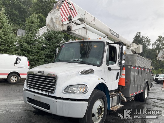 (Branchville, NJ) Terex/HiRanger HR52, Material Handling Bucket Truck rear mounted on 2015 Freightli