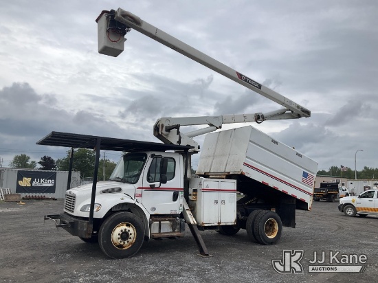 (Rome, NY) Terex XTPRO 56, Over-Center Bucket Truck mounted behind cab on 2016 Freightliner M2 106 C