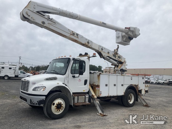 (Rome, NY) Altec AA55-MH, Material Handling Bucket Truck rear mounted on 2019 Freightliner M2 106 Ut