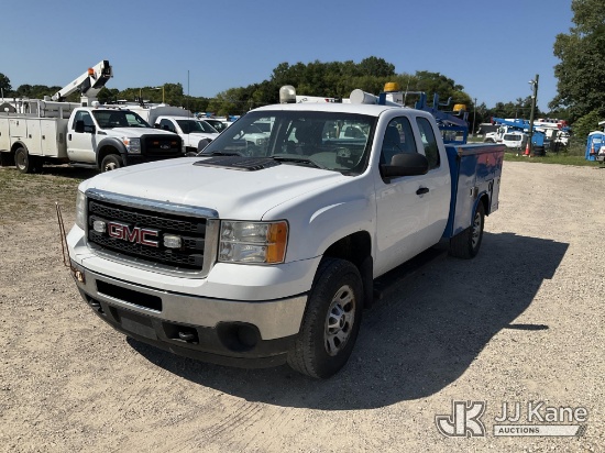 (Charlotte, MI) 2012 GMC Sierra 3500HD Extended-Cab Enclosed Service Truck Runs & Moves