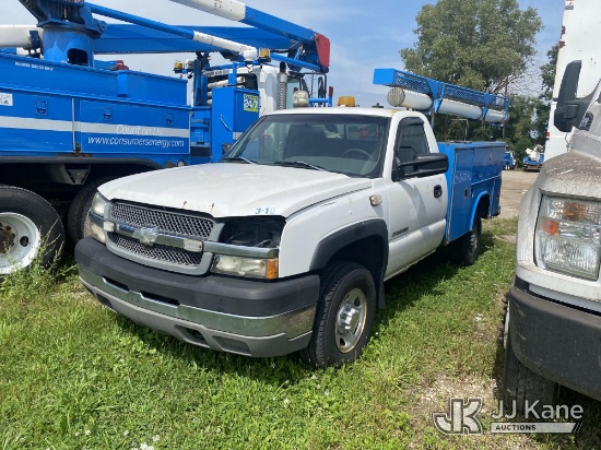 (Charlotte, MI) 2003 Chevrolet Silverado 2500HD Service Truck Not Running, Condition Unknown) (Buyer