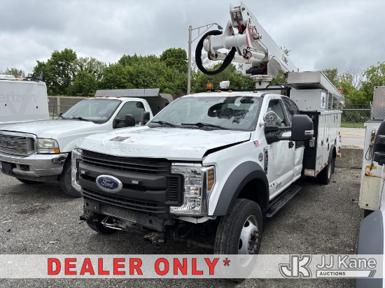 (Plymouth Meeting, PA) Altec AT40G, Articulating & Telescopic Bucket Truck mounted behind cab on 201