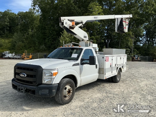 (Shrewsbury, MA) Versalift TEL29N, Telescopic Non-Insulated Bucket Truck mounted behind cab on 2012