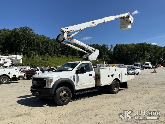 (Shrewsbury, MA) Altec AT40G, Articulating & Telescopic Bucket Truck mounted behind cab on 2019 Ford