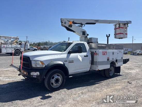 (Rome, NY) Versalift TEL29N-03, Telescopic Non-Insulated Bucket Truck mounted behind cab on 2014 RAM