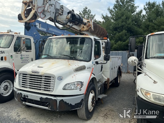 (Charles Town, WV) Altec DM47B-TR, Digger Derrick mounted on 2014 Freightliner M2 106 Utility Truck