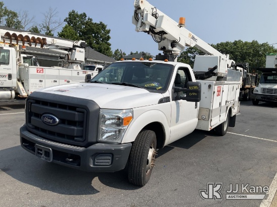 (Branchville, NJ) Altec AT200A, Telescopic Non-Insulated Bucket Truck mounted behind cab on 2012 For
