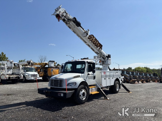 (Plymouth Meeting, PA) Altec DC47-TR, Digger Derrick rear mounted on 2014 Freightliner M2 106 Utilit