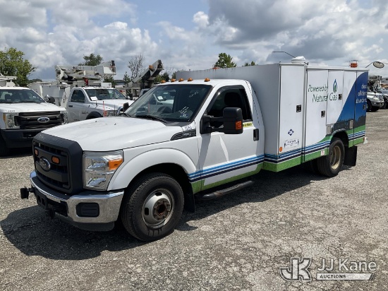 (Plymouth Meeting, PA) 2015 Ford F350 2WD Enclosed Service Truck CNG Only) (Runs & Moves) (Corrosion