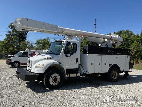 (Fort Wayne, IN) Altec AM855-MH, Over-Center Material Handling Bucket Truck rear mounted on 2010 Fre