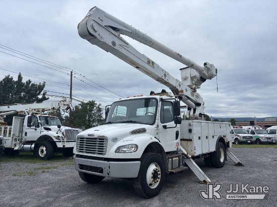 (Plains, PA) Altec AA55, Material Handling Bucket Truck rear mounted on 2019 Freightliner M2 Utility
