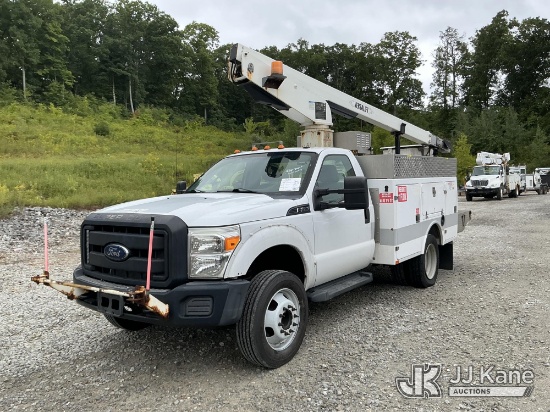 (Shrewsbury, MA) Versalift TEL29N, Telescopic Non-Insulated Bucket Truck mounted behind cab on 2012