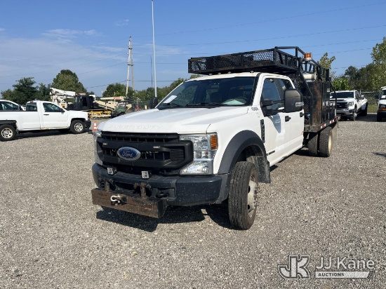 (Louisville, OH) 2020 Ford F-550 Crew Cab DRW Crew-Cab Flatbed/Service Truck Runs, Does Not Move) (I