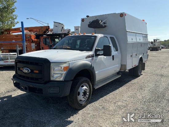 (Plymouth Meeting, PA) 2011 Ford F550 Extended-Cab Enclosed Service Truck Runs & Moves