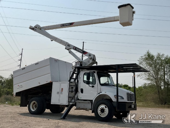 (Saint Cloud, MN) Terex XT PRO 56, Over-Center Bucket Truck mounted behind cab on 2020 Freightliner