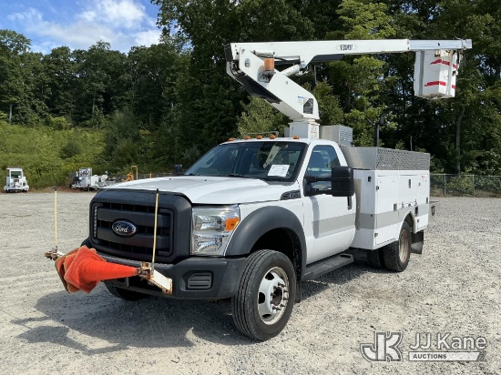 (Shrewsbury, MA) Versalift TEL29N, Telescopic Non-Insulated Bucket Truck mounted behind cab on 2013