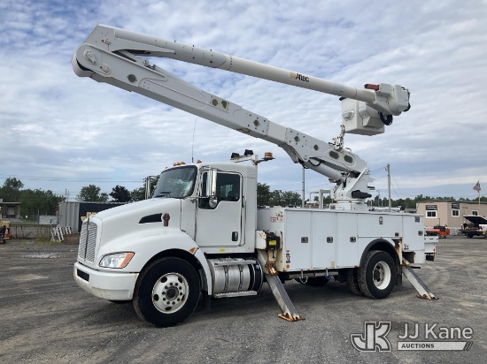 (Rome, NY) Altec AA55-MH, Material Handling Bucket Truck rear mounted on 2019 Kenworth T370 Utility