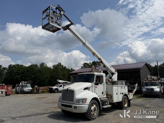 (Atlantic, PA) Altec A40P, Telescopic Non-Insulated Cable Placing Bucket Truck center mounted on 201