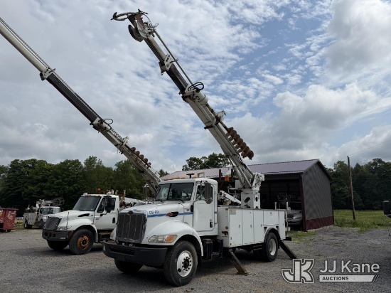 (Atlantic, PA) Terex/Telelect Commander C4047, Digger Derrick rear mounted on 2007 Peterbilt 335 Uti