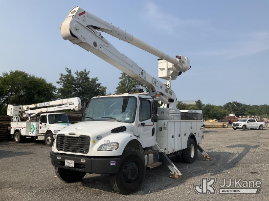 (Central Islip, NY) Altec AA55-MH, Material Handling Bucket rear mounted on 2014 Freightliner M2 106