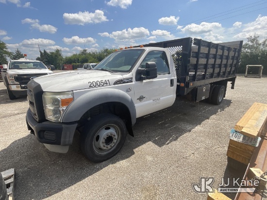 (Columbus, OH) 2011 Ford F550 Stake Truck Not Running, Condition Unknown, Corrosion) (Buyer Must Loa