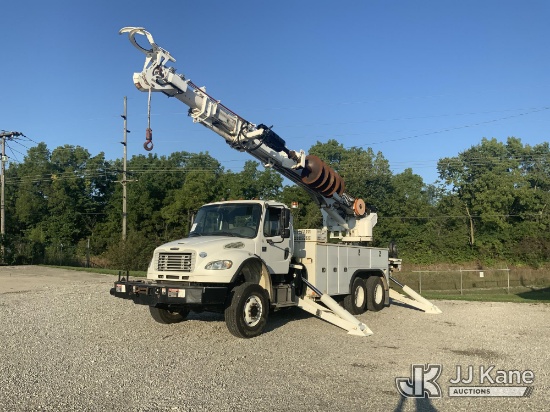 (Fort Wayne, IN) Altec DT65, Digger Derrick rear mounted on 2017 Freightliner M2 106 Utility Truck R