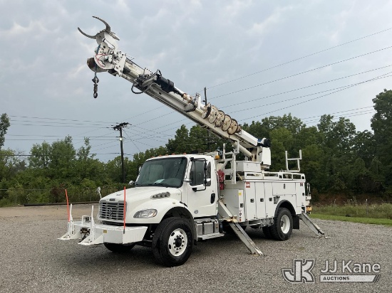 (Fort Wayne, IN) Altec DM47BTR, Digger Derrick rear mounted on 2016 Freightliner M2 Medium Duty Util