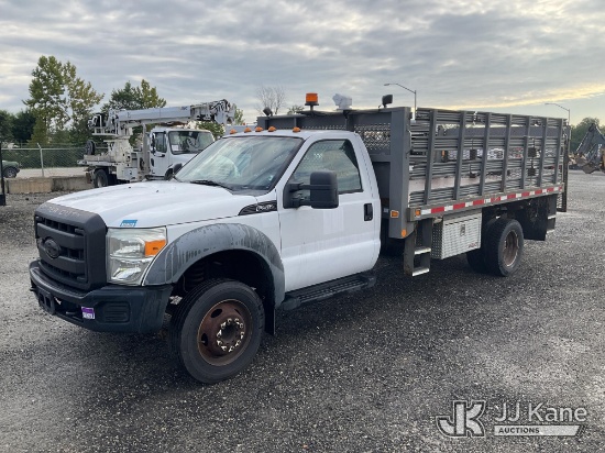 (Plymouth Meeting, PA) 2011 Ford F550 Flatbed Truck Runs & Moves