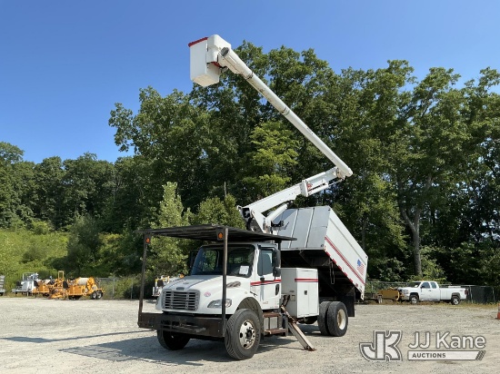 (Shrewsbury, MA) Altec LR7-56, Over-Center Bucket Truck mounted behind cab on 2018 Freightliner M2 1