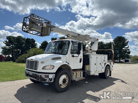 (Ashland, OH) Altec T40P, Telescopic Non-Insulated Cable Placing Bucket Truck rear mounted on 2018 F