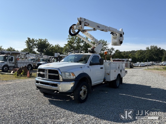 (Smock, PA) Altec AT37G, Articulating & Telescopic Bucket Truck mounted behind cab on 2012 Dodge Ram