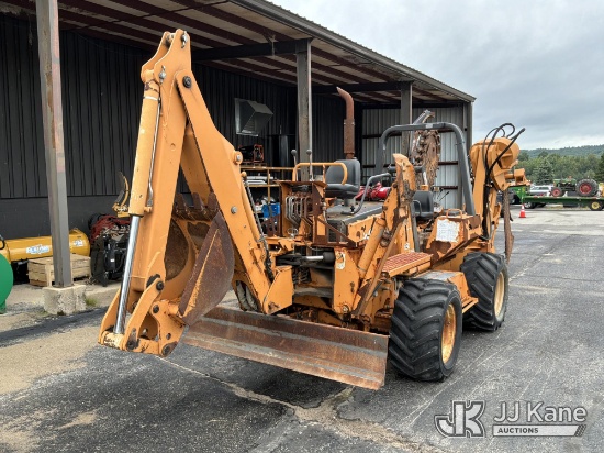 (Boyne City, MI) 2004 Astec RT960 Rubber Tired Vibratory Cable Plow/Trencher Runs, Moves, Operates