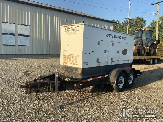 (Fort Wayne, IN) 2004 Generac GR160KW Portable Generator, trailer mtd. Non-Titled) (Not Running, Con
