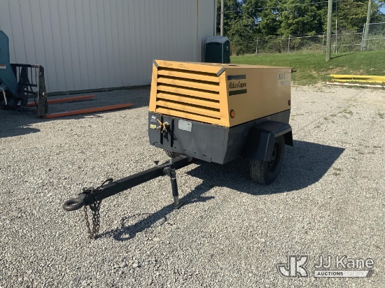 (Fort Wayne, IN) 2005 Atlas Copco XAS97 Air Compressor, trailer mtd. Not Running, Condition Unknown)