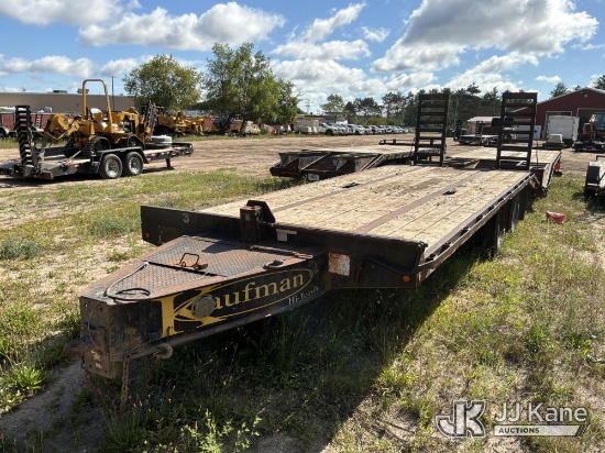 (Kalkaska, MI) 2015 Kaufman Trailers 10K25D T/A Tagalong Equipment Trailer, measures approx. 8ft x 2