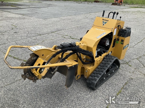 (Wells, ME) 2022 Vermeer SC30TX Stump Grinder, Selling With Trailer, Item 1613938 (Equipment & Trail