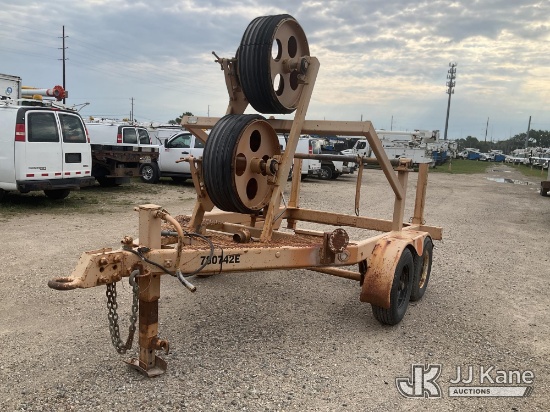 (Charlotte, MI) 1978 Hycaloader TCF-51 2 Bundle Bull Wheel Tensioner T/A Reel Trailer Non-Titled) (C