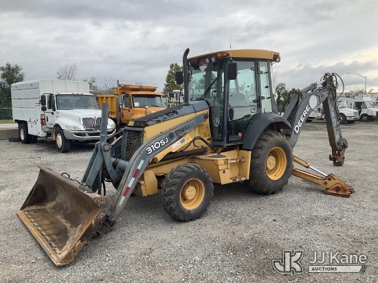 (Plymouth Meeting, PA) 2008 John Deere 310SJ 4x4 Tractor Loader Backhoe, MSO ONLY Runs, Moves & Oper
