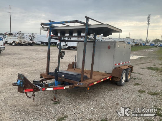 (Charlotte, MI) 2007 Trafcon Tc1-15s Portable Arrow Board Corrosion)(No Power, Condition Unknown