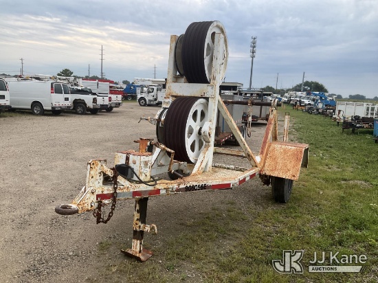 (Charlotte, MI) Sherman & Reilly BWT-1303-RCT 2 Bundle Bull Wheel Puller/Tensioner Reel Trailer Non-