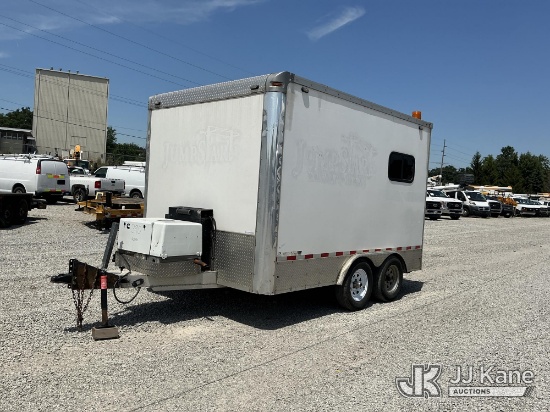(Fort Wayne, IN) 2021 Mobile-Tech MTT812TA2 Fiber Optic Splicing Trailer Rooftop A/C Unit Damaged Al