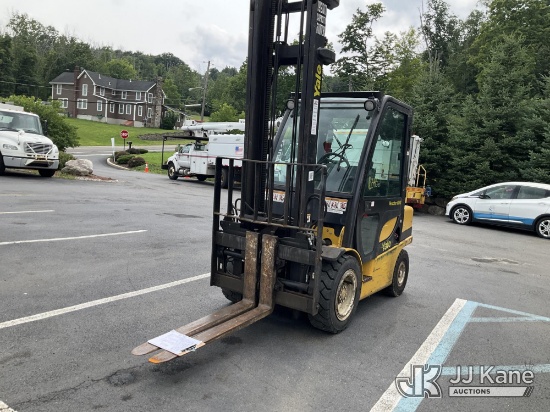 (Branchville, NJ) 2006 Yale GPD060VXEXRV112 Pneumatic Tired Forklift Runs & Operates) (Removal is by