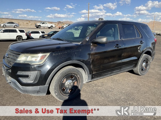 (Las Vegas, NV) 2016 Ford Explorer Police Sport Utility Vehicle Runs & Moves)(Dash Warning Indicator