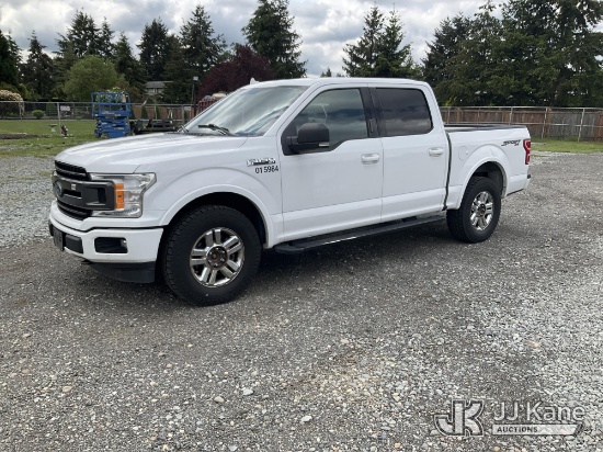(Tacoma, WA) 2018 Ford F150 4x4 Crew-Cab Pickup Truck Runs & Moves) (Dash Warning Indicators On