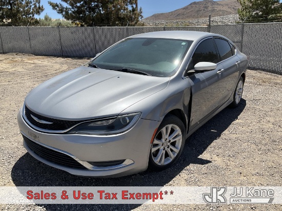 (Sparks, NV) 2016 Chrysler 200 4-Door Sedan Not Running, Condition Unknown)(Seller States: No Keys